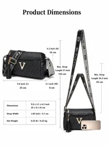 Stylish women cylinder crossbody shoulder bag with adjustable strap and compact capacity design.