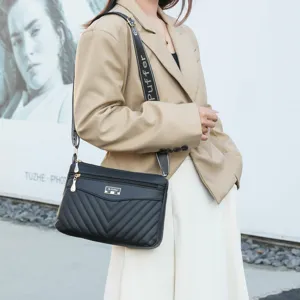 Fashion women shoulder bag autumn new street trend crossbody bag with wide strap casual design