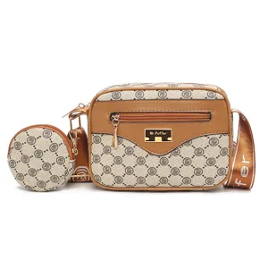 2025 New Women Crossbody Shoulder Bag Monogram PU Leather Chic Mother-Child Bag Daily
