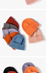 Classic ribbed knit beanie winter warm cap in various solid colors for women and men daily wear.