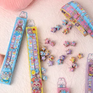 Cartoon lucky star origami paper strips DIY handmade gift colorful cute craft paper boxes