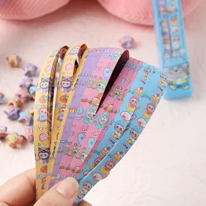 Cartoon star origami paper strips DIY lucky star handmade crafts cute design paper roll