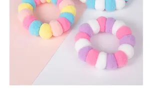 Colorful plush pet Elizabethan collar soft anti-lick neck ring for cats and dogs cute.