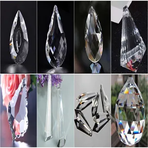 K9 glass crystal pendant clear faceted chandelier drop parts for DIY hanging decoration 1pc