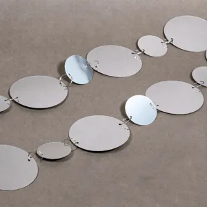 Tenda da Soffitto per Matrimonio Sfondo Palco Partizione Decorazione Oro Argento Filo di Paillettes Tonde