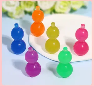 Colorful luminous small gourd stress relief toys, creative fidget items for hand play.