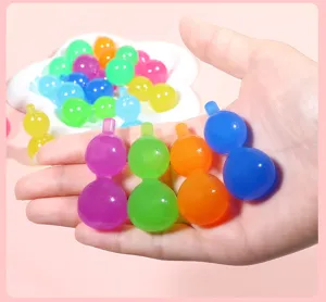 Colorful translucent luminous little gourd decompression toy fingertip hand play fidget gift.