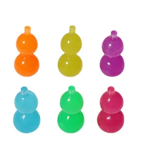 Luminous small gourd finger play decompression toy colorful resin handheld toy 6pcs set