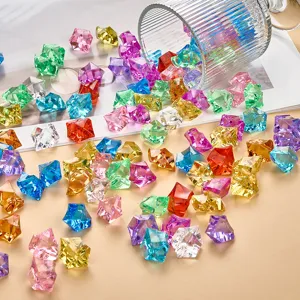 Acrylic crushed ice stones colorful fake ice cubes for fish tank landscaping DIY decoration