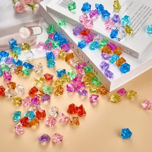 Acrylic fake ice crystals colorful transparent stones for fish tank vase filler DIY decor