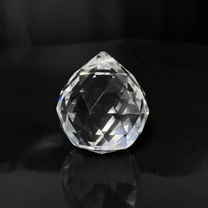 K9 Glass Crystal Pendant Lighting Ball Faceted Geometric Hanging Ornament Home Wedding Bead Curtain DIY Jewelry Decor