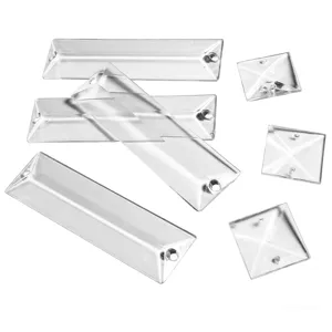 Perline di vetro di cristallo trasparente per tenda decorazione nozze pendenti sospesi.