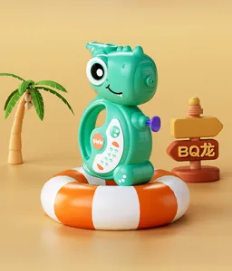 Pistolet à eau dinosaure de dessin animé pour enfants, jouet d'eau de plage d'été mignon.