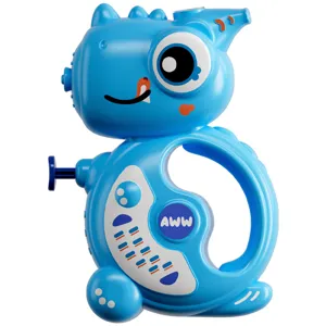 Joli pistolet à eau dinosaure de dessin animé pour enfants jouet d'eau de plage d'été bleu
