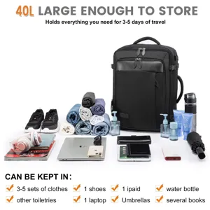 Wasserdichter Business Reise Rucksack mit großem Fassungsvermögen und Laptopfach.