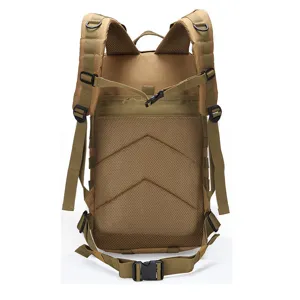 Wuestenfarbener taktischer Rucksack grosser Kapazitaet Outdoor Wanderrucksack atmungsaktiv