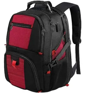 Großer multifunktionaler Laptop Rucksack mit USB Ladeanschluss für Business und Reisen.