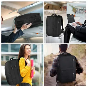 Reise Laptop Rucksack 17 Zoll Business Pendler Freizeit Tagesrucksack fuer Damen und Herren.