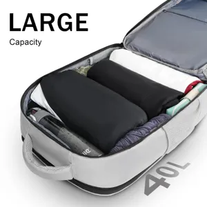 Reise Laptop Rucksack 17 Zoll grosse Kapazitaet Innenstauraum Faecher Detailansicht