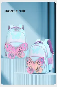 Süßer Schmetterling Schulranzen für Mädchen, modischer Kinderrucksack für den Alltag stilvoll