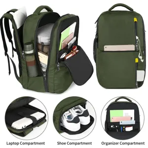Reise Laptop Rucksack 17 Zoll Business Tagesrucksack mit Schuhfach für Damen und Herren.