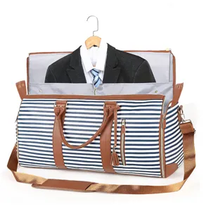 Multifunktionale Reisetasche Mit Großem Fassungsvermögen PU Leder Anzug Reisetasche Weekend Duffel Bag Mit Schultergurt Für Business Herren Damen