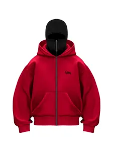 Sweatshirt oversize doublé polaire avec cagoule intégrée pour un style streetwear d'hiver.