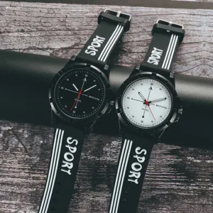 Μινιμαλιστικό Casual Ρολόι Κουάρτς Μόδας Για Men And Women Couple Sport Wristwatch With Silicone Leather Strap