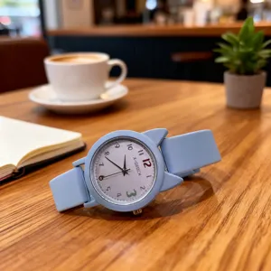 Orologio jelly color caramella da donna, carina orologio da polso per studenti con cinturino.