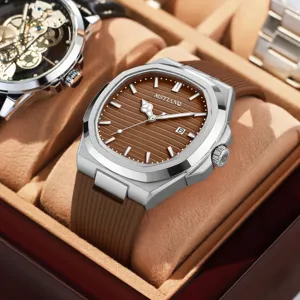 Herren Quarz Uhr Mode Silikon Armband Business Casual Wasserdicht Leuchtend Armbanduhr Männlich