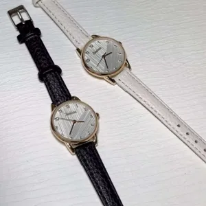 Minimalist women quartz watch casual student leather strap timepiece elegant wrist watch