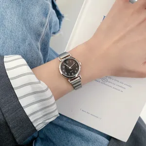 Women vintage quartz watch minimalist elegant wristwatch student fashion casual design