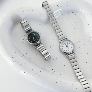 Vintage Minimalist Women Quartz Watch Small Dial Metal Strap Casual Fashion Ins Style Ladies Wristwatch Gift