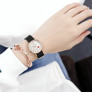 Chic women's nylon strap quartz watch with a minimalist dial and casual style for daily wear.