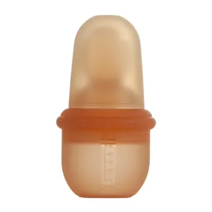 Baby Silikon Trinkflasche Multifunktionale Fütterung Löffel Und Netz Kopf Set Für Kleinkinder Weiches BPA Freies Fütterungswerkzeug