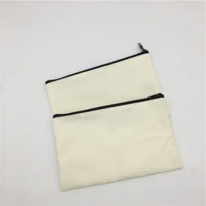 Minimalistisches Segeltuch Unbedruckt Federmäppchen Kreativ DIY Handbemalt Aufbewahrungstasche Münzbeutel Schreibwarentasche Für Schule Büro