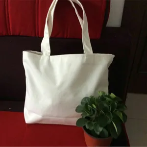 Blanko 12oz Baumwollleinwand Tragetasche Für DIY Handbemalung Große Kapazität Einkaufstasche Schultertasche Ökologische Minimalistische Einkaufstasche