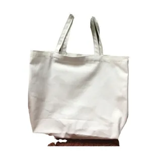 Einfache weiße Baumwolltasche für DIY Malerei, Freizeittasche und praktische Einkaufstasche neu.