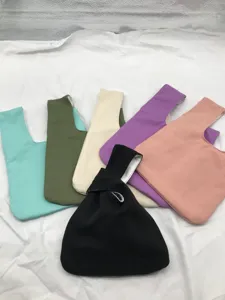 Japanischer Stil Segeltuch Handgelenk Tasche, literarische Freizeit Handtasche Tasche.