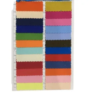 Fabric color swatch card showing various colors numbered 49 to 72 for DIY handmade purses.