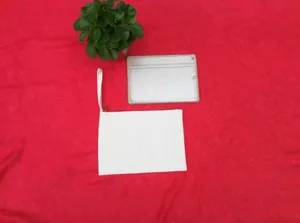 Leere weiße Leinwand Tasche Kosmetiktasche Tablet Hülle für DIY Handmalerei Lagerung