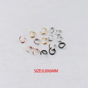 Stainless Steel Open Jump Rings DIY Jewelry Making Connectors Round Metal Ring Findings For Necklace Crafting