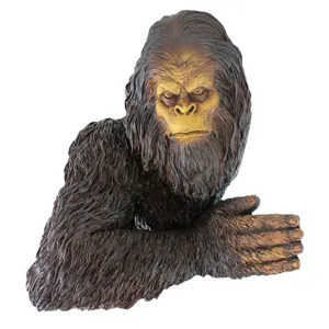 Bigfoot Yeti garden sculpture resin figurine wall hanging realistic ape gorilla decor