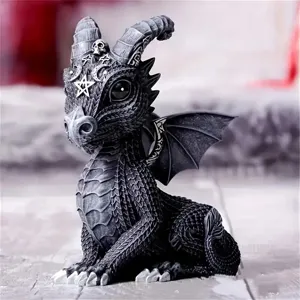 Gotische Fantasy Baby Draak Beeldje van Hars Tafeldecoratie Halloween Huis Decoratie