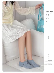 Printemps été femmes chaussettes bateau douces florales respirantes invisibles basses