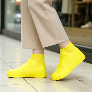 Wasserdichte Silikon-Schuhüberzüge für Regentage, rutschfeste Outdoor-Regenstiefel.