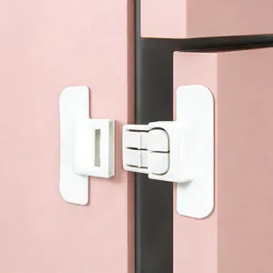Refrigerator Door Lock Child Safety Lock Punch Free Cabinet Drawer Latch Protector Home Kitchen Safety Supply