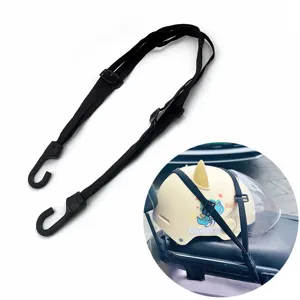 Heavy Duty Elastic Bungee Cord Motorcycle Helmet Luggage Strap Adjustable Tie Down Rope With Plastic Hooks For Bike