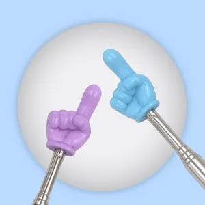 Telescopic pointer stick for teaching, colorful finger pointing stick for classroom use.