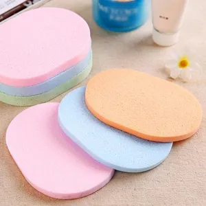 Facial Cleansing Sponge Makeup Powder Puff Wet And Dry Dual Use Soft Sponge Face Washing Puff